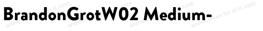 BrandonGrotW02 Medium字体转换
